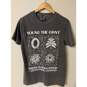Young the Giant American Bollywood Tour Tee • Faded Grey • Size Small